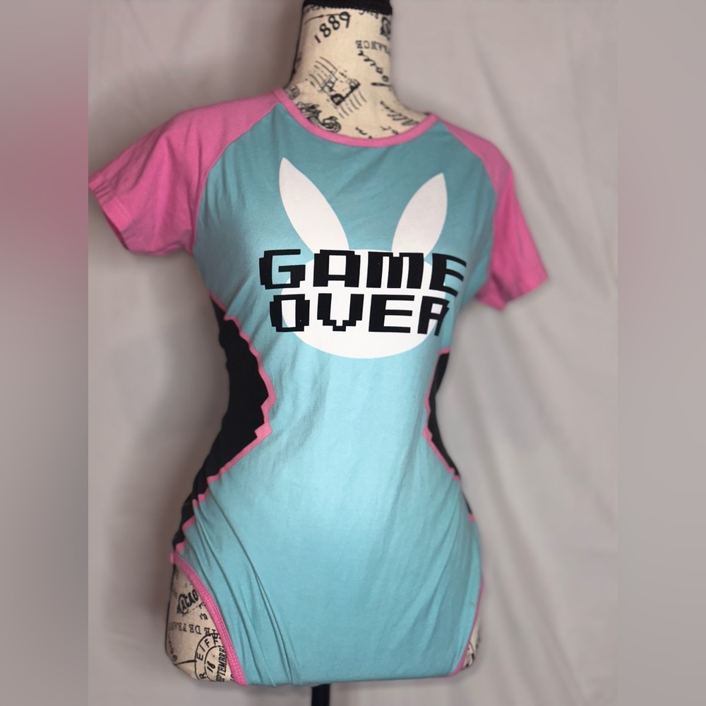 “Game Over” Cotton Romper Onesie Bodysuit - Bunnywatch